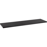 Stenska polica iz MDF Oldham 1,8 cm x 60 cm x 20 cm črna mat
