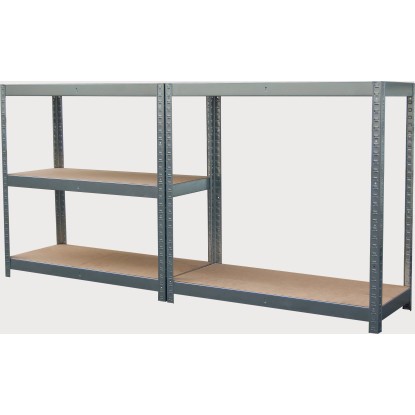 Kovinski vtični regal za velike obremenitve pocinkan 180 cm x 90 cm x 40 cm