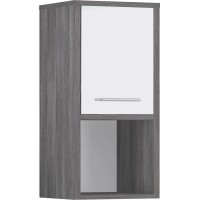 Astor Viseča omarica Oslo belo siva 33 cm FSC®