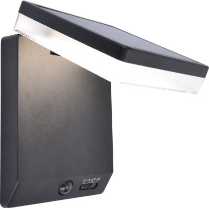 Lutec Sončna zunanja LED-svetilka Moze 1000 lm 19,5 x 14 x 15 cm črna mat