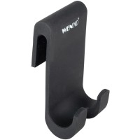 Wenko Kavelj za prho Verna Duo iz silikona 5 cm x 9,5 cm x 4,5 cm črn