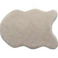 Preproga iz umetnega krzna 60 cm x 90 cm rjavo-siva