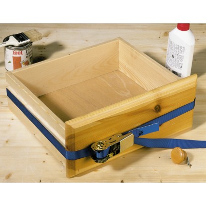 LUX-TOOLS Pritrdilni jermen z ragljo enodelni 25 mm x 5 m