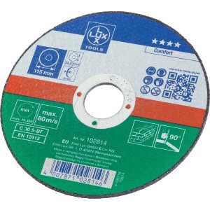 LUX-TOOLS Rezalna plošča 115 mm ravna za kamen