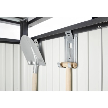 Biohort Kovinska lopa za orodje HighLine H2 krem. siva 275 x 195 cm enojna vrata