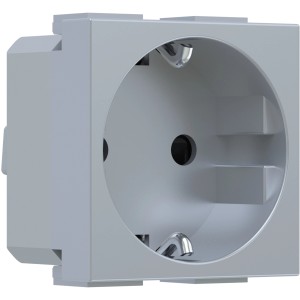 Elektromaterial Vtičnica Modys vijačna aluminijasto srebrna