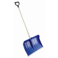Plastična lopata za sneg z lesenim ročajem 55 cm