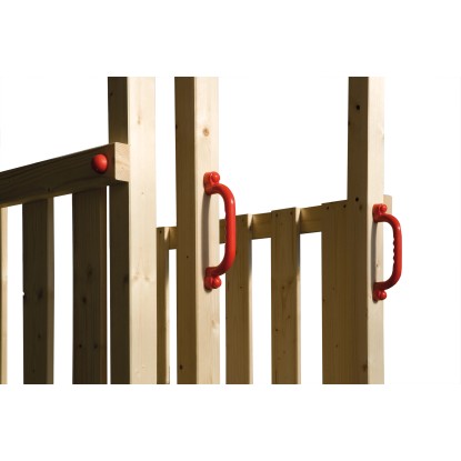 Weka Igralna hiška Tabaluga z valovitim toboganom Rdeča 332 x 125 x 235 cm