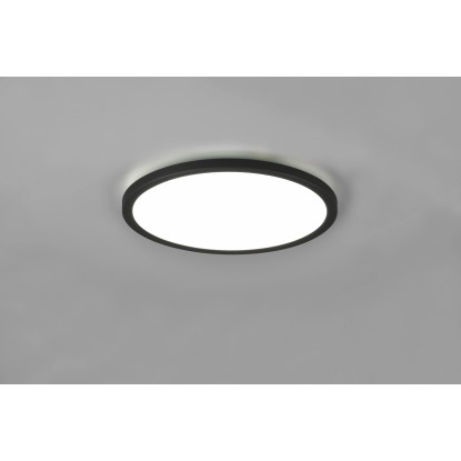 Reality Stropna LED-svetilka Aureo 1-plamenska črna mat Ø 29 cm