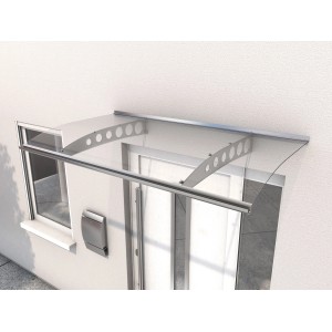 Gutta Nadstrešek za vhod PT/ET 160 videz legiranega jekla 22,5 x 160 x 90 cm