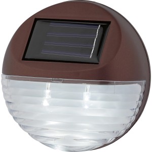 Solarna ograjna svetilka rjava