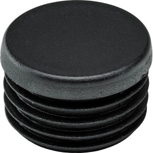 Hettich Drsni čep za okrogle cevi Ø 3 cm črn