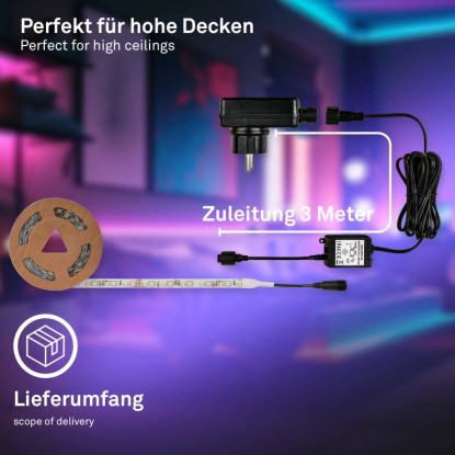 Briloner Pimp your Stripe Začetni komplet pametnega LED-traka Smart RGB/W 2 m