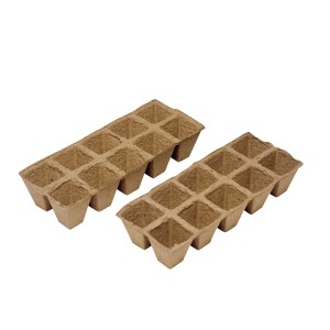 Lončki za vzgojo sadik pravokotni 6 cm x 6 cm 24 kosov