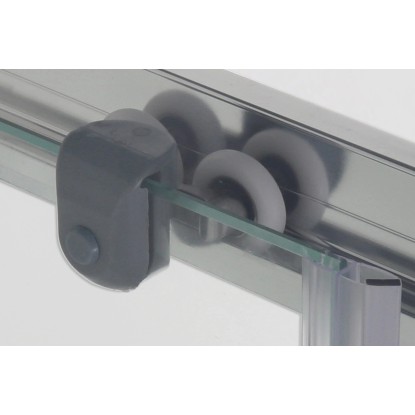 Dvojno kolesce za kabine za prhanje 4 v kompletu Debelina stekla 4–5 mm