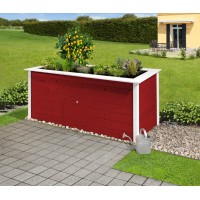 Weka Visoka greda Herba Smreka Švedsko rdeča/Bela 81 cm x 205 cm x 80 cm