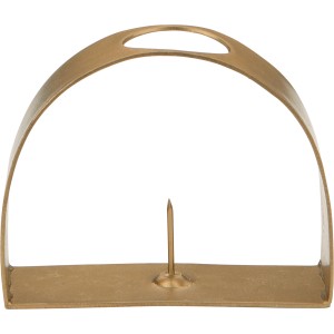 Svečnik zlat 8 cm x 2,5 cm x 6,5 cm