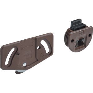 Hettich Montažni komplet SlideLine 1 za ena vrata 12 kg umetna masa