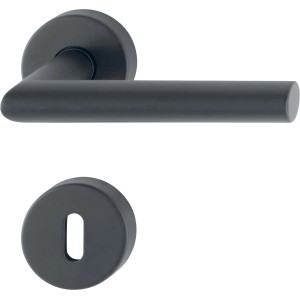 AnsaPro Garnitura vratnih kljuk z rozeto Hudson Nerjavno jeklo Mat črno