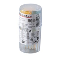 Fackelmann Plastična nabodalca 10 cm v dozi pastelne barve 100 kosov