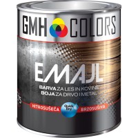 GMH Colors Emajl barva za les in kovine hitrosušeča RAL 8017 rjava sijaj 0,75 l
