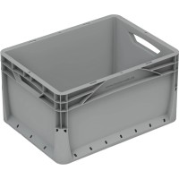 Eurobox-System Zaboj s polnimi stenami 40 x 30 x 22 cm Siv