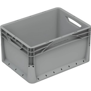 Eurobox-System Zaboj s polnimi stenami 40 x 30 x 22 cm Siv