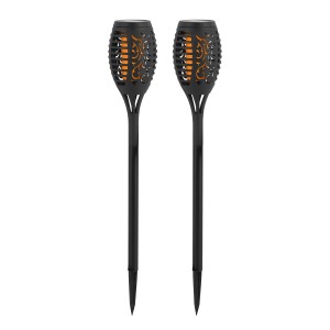 Solarna vbodna bakla črna 2 kosa