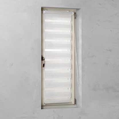 Cocoon Easy Fix dvojna dnevna rolo zavesa lan 45 cm x 150 cm