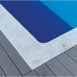 Granitna obroba za pravokotne bazene 700 cm x 350 cm Crystal Grey