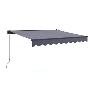 Markiza s pregibnimi rokami Aventura 300 cm x 200 cm Barva antracita