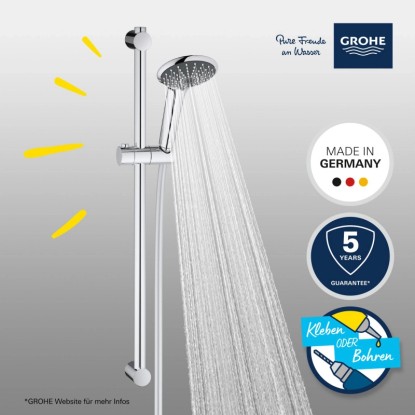 Grohe Komplet nosilcev za prho Vitalio Start 110 Duo Krom 2 vrsti toka