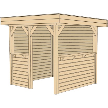 Weka Vrtna uta Rimini Vel. 1 enokapnica 262 cm x 262 cm