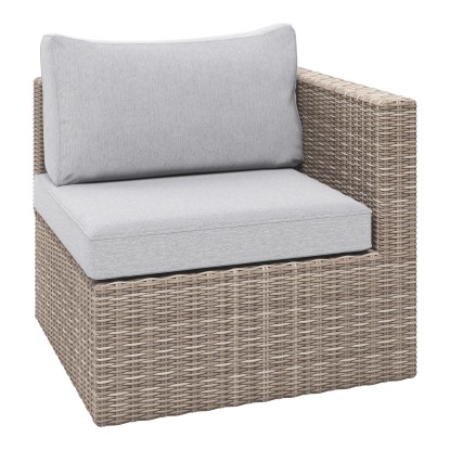 Balkonska garnitura Olea Compact 5-delna poliratan svetlo siva