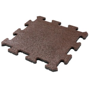 MAX3 Gumijasta ploščica Puzzle 500 mm x 500 mm x 25 mm rjava