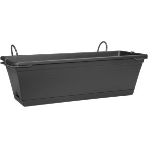Ebertsankey Komplet korit za rože 28 cm x 50 cm x 20 cm Antracit