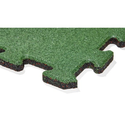 MAX3 Gumijasta ploščica Puzzle 500 mm x 500 mm x 25 mm zelena