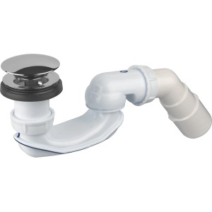 Odtočna garnitura za prosto stoječe kopalne kadi Ø 50 mm (G 1 1/2) Bela