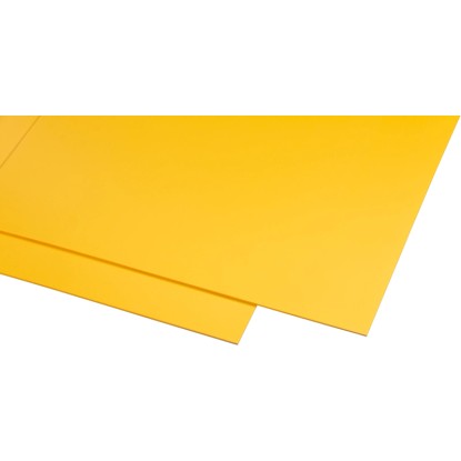 Plošča iz umetne mase Guttagliss Hobbycolor rumena 50 cm x 100 cm