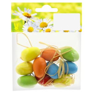 Okrasni lesena jajca 2,5 cm pisana