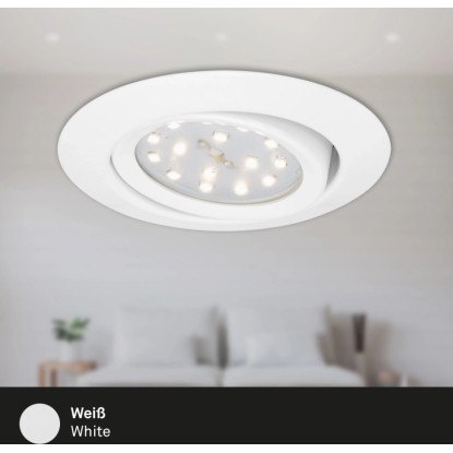 Briloner LED vgradna svetilka bela