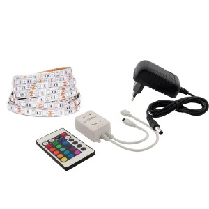 FK Technics Komplet LED RGB trakov 7,2 W/m, 3 m, z napajalnikom