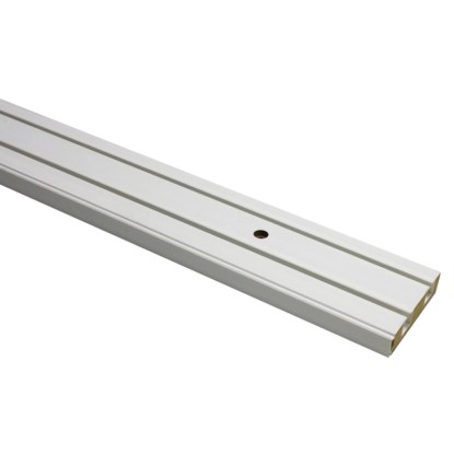 Gardinia Tračno vodilo za zavese 2-kanalna GE2 Bela 180 cm