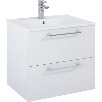 Maximus Podumivalniška omara 60 cm Stylo 2 predala bele barve