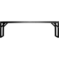 Nastavek za aluminijasto mizo HKP 121 cm x 28 cm črn