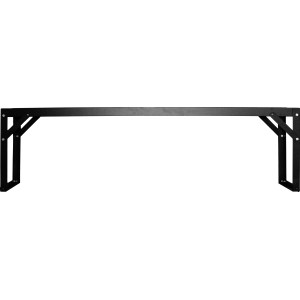 Nastavek za aluminijasto mizo HKP 121 cm x 28 cm črn