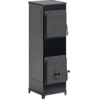 Kaminska peč Accente Nivo Classic, lito železo črna 6 kW