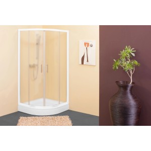 Kolpa san Tu&scaron; kabina SQ Line TKP 90/CH 90 cm x 90 cm polkrožna kaljeno steklo