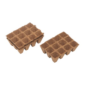 Lončki za vzgojo sadik pravokotni 4 cm x 4 cm 36 kosov