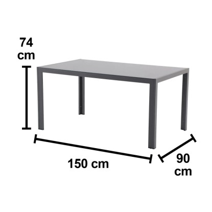 Vrtna miza Iparia pravokotna 150 cm x 90 cm